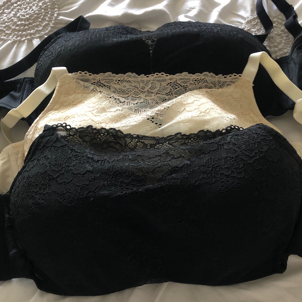 Scarlett Black Lace Bra set of 3